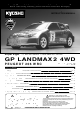 KYOSHO SUPER EIGHT GP Landmax 2 4WD Peugeot 206 WRC Instruction Manual