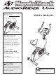 NordicTrack Audiorider U300 Bike User Manual