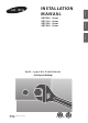 Samsung AQV09J Series Installation Manual