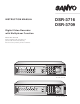 Sanyo DSR-3716 Instruction Manual