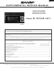Sharp R-1870 Service Manual Supplement