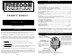 Omega Freedom 200+2 Owner's Manual