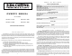 Omega Executive 2100 Owner's Manual