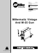 Miller Electric Millermatic Vintage M-25 Gun Owner's Manual