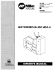 Miller Electric MOTORIZED SLIDE MSC-2 Owner's Manual