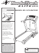NordicTrack E2900 Treadmill Manuel De L'utilisateur