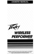 Peavey Wireless performer Owner's Manual
