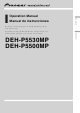 Pioneer DEH-P5500MP Operation Manual