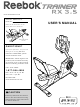 Reebok Trainer Rx 3.5 Bike Manual