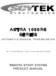 Scytek electronic Astra 1000RS Series Product Manual