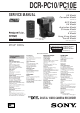 Sony DCR-PC10 Service Manual