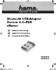 Hama Nano Bluetooth USB-Adapter Operating	 Instruction