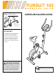 Weslo Pursuit 102 Gebruiksaanwijzing
