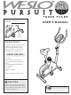 Weslo Pursuit 103 Bike User Manual