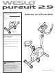 Weslo Pursuit 2.9 Bike Manual Do Utilizador