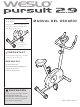 Weslo Pursuit 2.9 Bike Manual Del Usuario