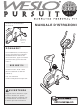 Weslo Pursuit 203 Bike Manuale D'istruzioni