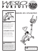 Weslo Pursuit 250 Fm Bike Manuel De L'utilisateur
