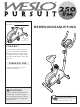Weslo Pursuit 250 Fm Bike Bedienungsanleitung