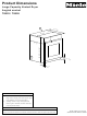 Miele T 8003 Dimension Manual