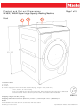 Miele W4802 Dimension Manual