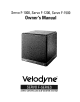 Velodyne Servo F-1000 Owner's Manual