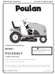 Poulan Pro 532438867R1 User Manual