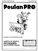 Poulan Pro f-407886.indd Manuel D'utilisation
