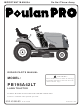 Poulan Pro PB195A42LT Repair Parts Manual