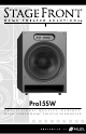 Niles Pro15SW Installation Manual