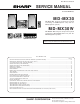 Sharp MD-MX30 Service Manual