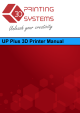 3D Printing Systems UP Plus 3D Manual