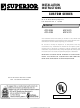 Superior BCF-3885 Installation Instructions Manual