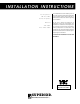 Superior TM-4500 Installation Instructions Manual