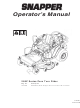 Snapper 200Z Operator's Manual