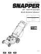 Snapper S22675 Operator's Manual