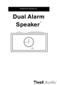 Tivoli Audio Dual Alarm Speaker Owner's Manual