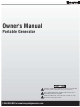 Honeywell Portable Generator Owner's Manual