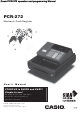 Casio PCR-272 User Manual