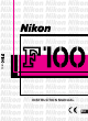 Nikon F100 Instruction Manual