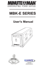 Minuteman MBK-E Series User Manual
