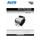 SATO CX400 Quick Start Manual