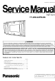 Panasonic TY-WK42PR4W Fitting Instructions Manual