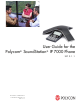 Polycom SoundStation IP 7000 User Manual