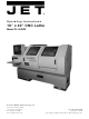 Jet CL-1640ZX Operating Instructions Manual