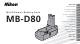 Nikon MB-D80 Instruction Manual