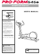ProForm 545e User Manual