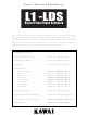 Podręcznik użytkownika Kawai L1 -LDS