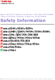 Toshiba E-studio656se Safety Information Manual