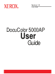 XEROX DocuColor 5000AP User Manual